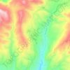 Omodhos topographic map, elevation, terrain