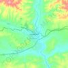 Heidelberg topographic map, elevation, terrain