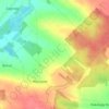 Toruń topographic map, elevation, terrain