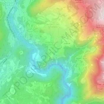 Vill topographic map, elevation, terrain