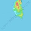 Kapas Island South Lighthouse topographic map, elevation, terrain