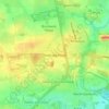 Hazlerigg Village topographic map, elevation, terrain