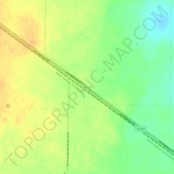 Perico topographic map, elevation, terrain