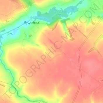 Ptyche topographic map, elevation, terrain