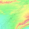 Karak topographic map, elevation, terrain