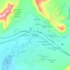 Komani topographic map, elevation, terrain