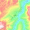 Fujiayan topographic map, elevation, terrain