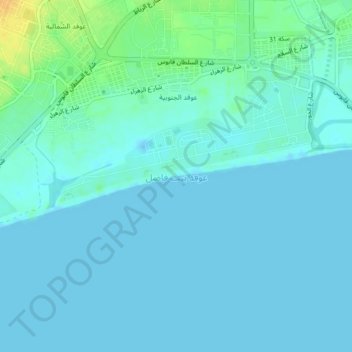 auqad bayt fadil topographic map, elevation, terrain