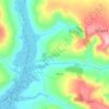 Gisha topographic map, elevation, terrain