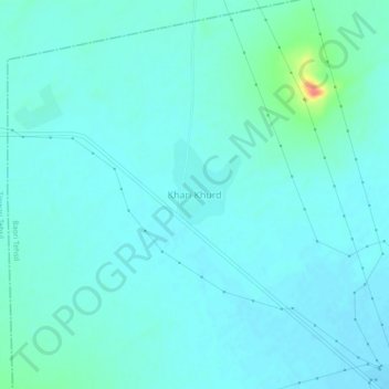 Khari Khurd topographic map, elevation, terrain