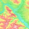 Лисичанск topographic map, elevation, terrain