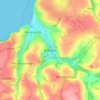 Bolingey topographic map, elevation, terrain