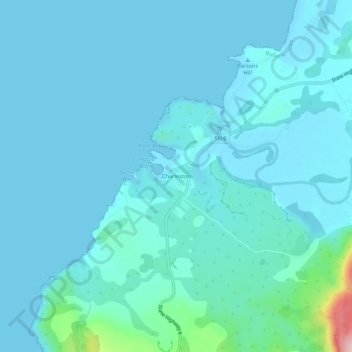 Charleston topographic map, elevation, terrain