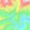 Budapes topographic map, elevation, terrain