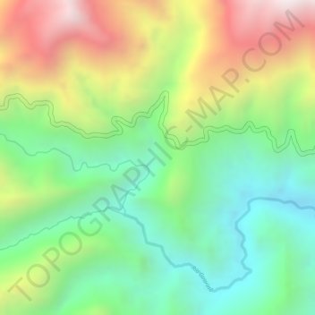 Budapes topographic map, elevation, terrain