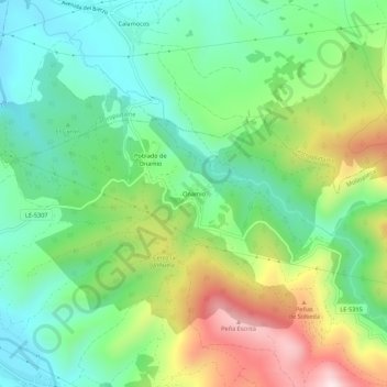 Onamio topographic map, elevation, terrain