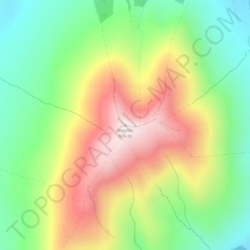 Nephin topographic map, elevation, terrain