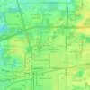 Gordon Oaks topographic map, elevation, terrain