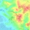 Les Praveaux topographic map, elevation, terrain