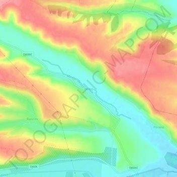 Beloț topographic map, elevation, terrain