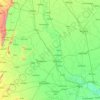 Mathura topographic map, elevation, terrain