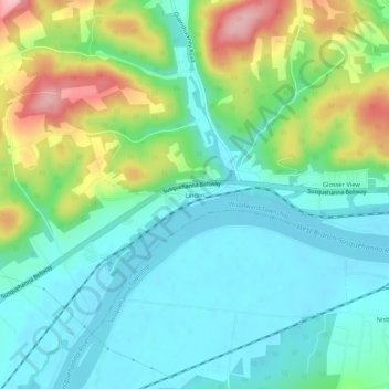 Linden topographic map, elevation, terrain