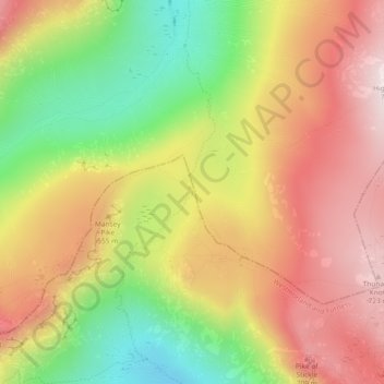 Stake Pass topographic map, elevation, terrain