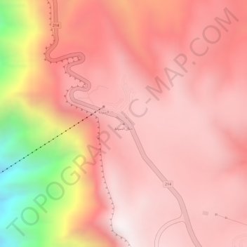 Mt. Souda topographic map, elevation, terrain