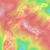 Mount Mowbullan topographic map, elevation, terrain