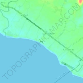 Canipa topographic map, elevation, terrain