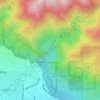 Eaton Canyon Waterfall topographic map, elevation, terrain