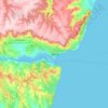 Warna topographic map, elevation, terrain