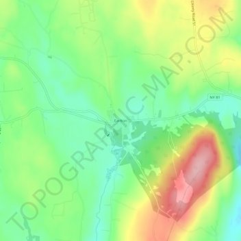 Earlton topographic map, elevation, terrain