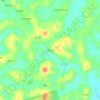Pezzie topographic map, elevation, terrain