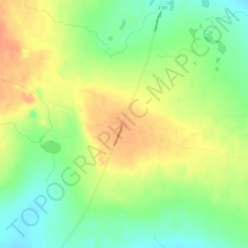 Flatruet topographic map, elevation, terrain