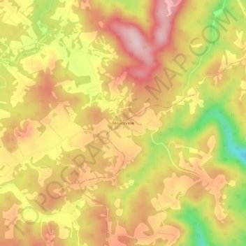 Mountview topographic map, elevation, terrain