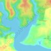 Lonely Bay Day Visitors Area topographic map, elevation, terrain