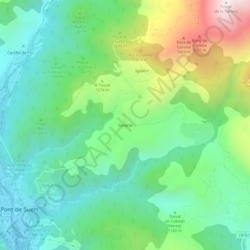 Gotarta topographic map, elevation, terrain