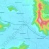 Bendo topographic map, elevation, terrain
