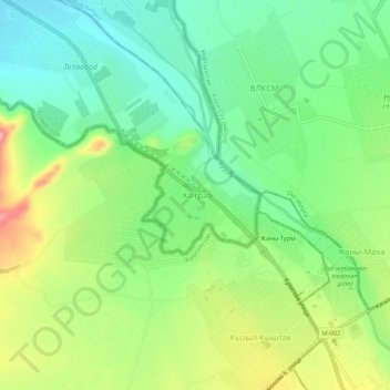 Kupra topographic map, elevation, terrain