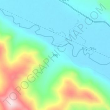 Suga topographic map, elevation, terrain