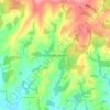 Rushlake Green topographic map, elevation, terrain
