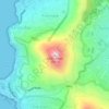 Lions Head Path topographic map, elevation, terrain