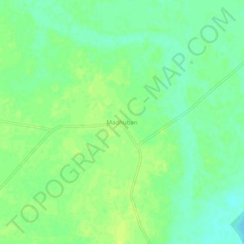 Madhuban topographic map, elevation, terrain