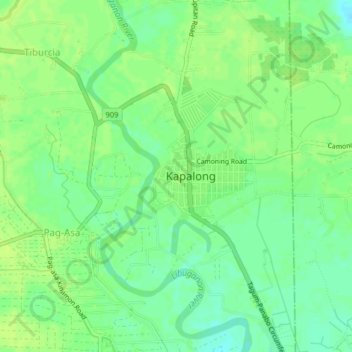 Maniki topographic map, elevation, terrain