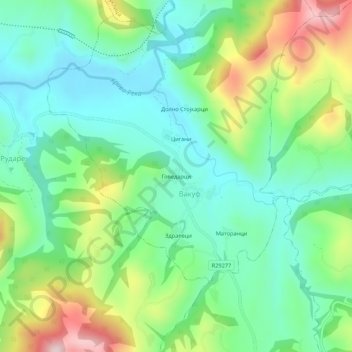 Говедарци topographic map, elevation, terrain