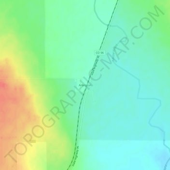 Arlington topographic map, elevation, terrain