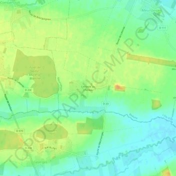 Laborde au Château topographic map, elevation, terrain