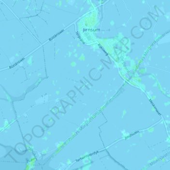 Abbenwier topographic map, elevation, terrain