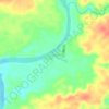 Manggelum topographic map, elevation, terrain
